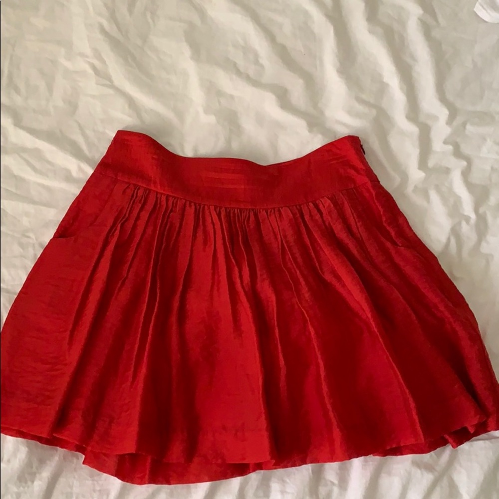 Red skirt